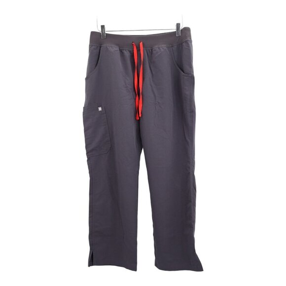 Figs Scrub Pants Kade Cargo Bottoms Utility Nursing Medical Large Petite Gray - Picture 2 of 8